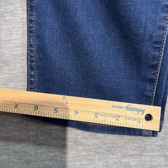 JCrew  cotton High Rise Blue Denim Jeans with Contrast  Stitching - Picture 7 of 7